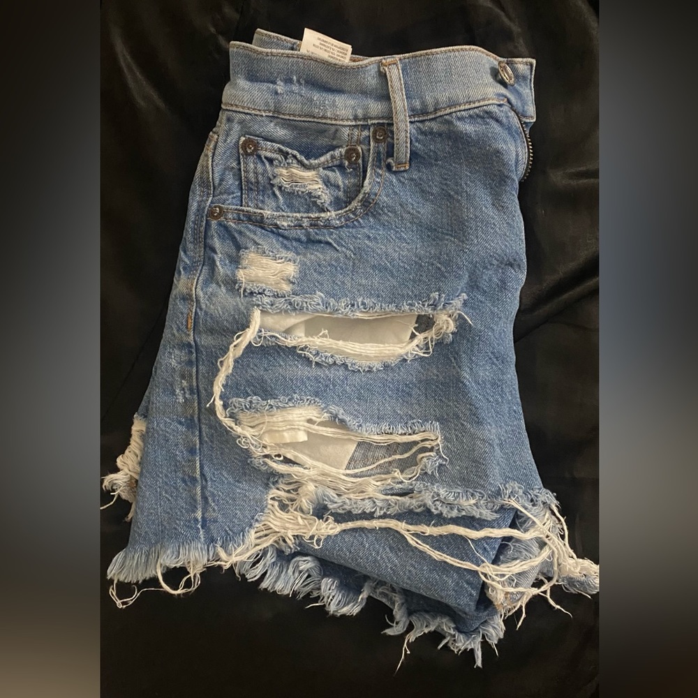 American eagle jean shorts light wash